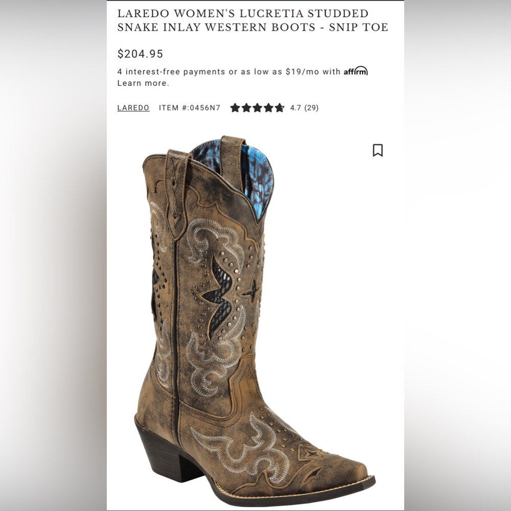 Women’s Laredo 7.5 Lucretia Boots
